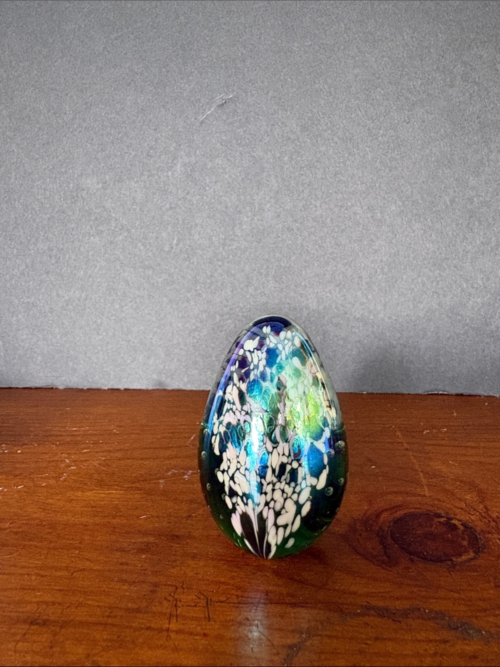 Vintage Signed Glass Eye Studio  Paperweight Seattle Art Glass Handmade